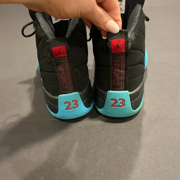 Nike Air Jordan 12 Retro Black Turbo Green Size 12 - Picture 11 of 16